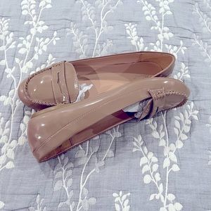 Women shoes, flats, size 10, brand Wanted, color nude patent.